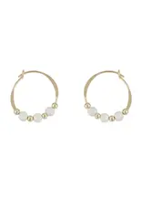 Mark Steel Mini Star Dust 15mm Hoop Earrings