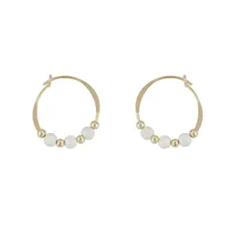 Mark Steel Mini Star Dust 15mm Hoop Earrings