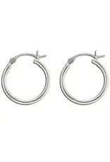 Mark Steel 20mm Hinged Hoop Earrings