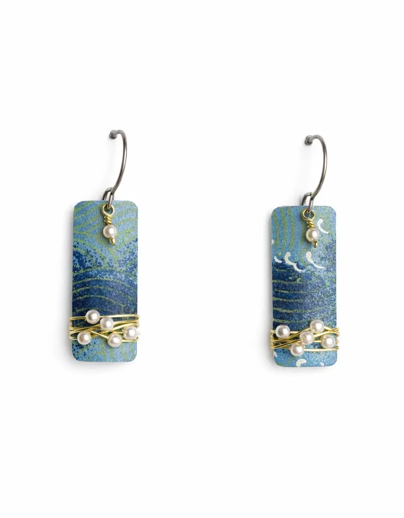 Wide Mouth Frog Pebbles Earrings