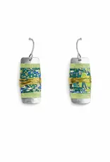 Wide Mouth Frog Wire Wrap Earrings