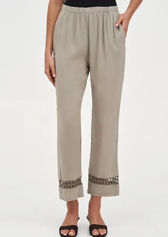 M Made In Italy Lattice Detail Pants