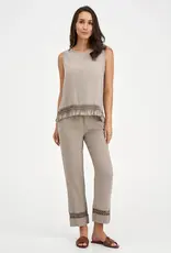 M Made In Italy Lattice Detail Pants