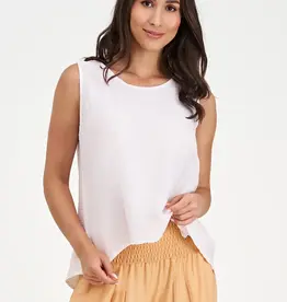 M Made In Italy Sleeveless Split Back Top