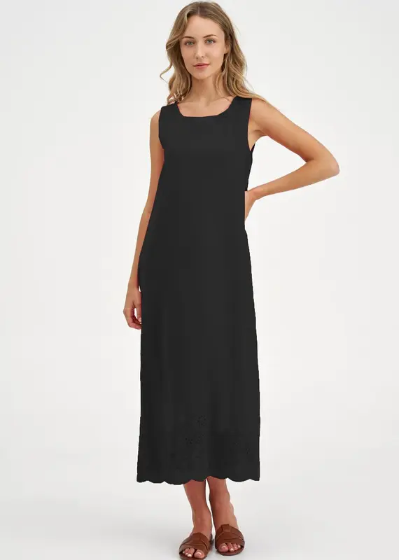 M Made In Italy Floral Eyelet Dress