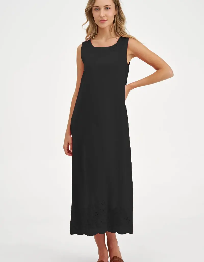 M Made In Italy Floral Eyelet Dress