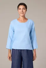 Cut Loose 3/4 Sleeve Split Back Top