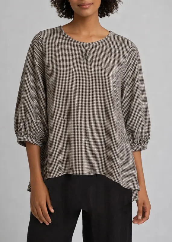 Bryn Walker Seersucker Lucinda Top