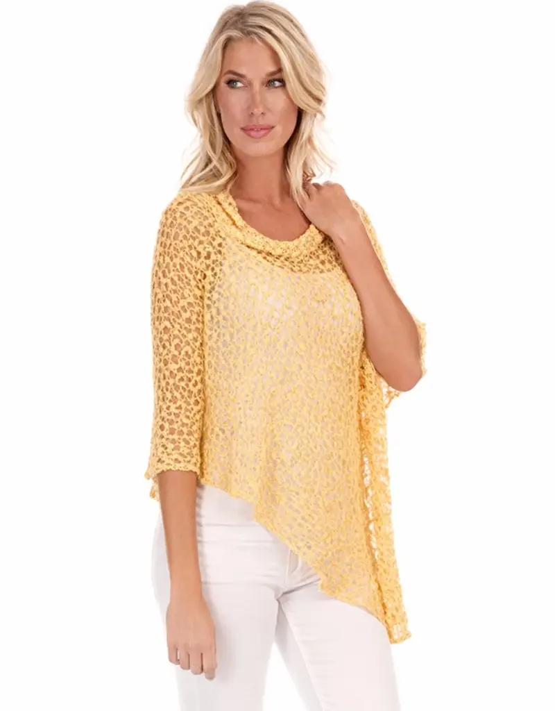 Lost River Popcorn Knit Poncho