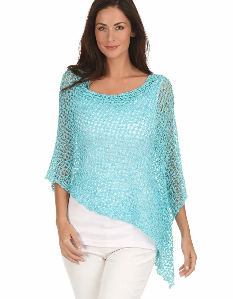 Lost River Popcorn Knit Poncho