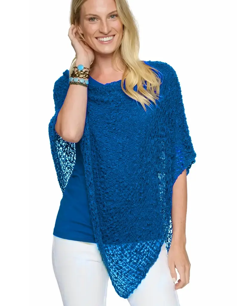 Lost River Popcorn Knit Poncho