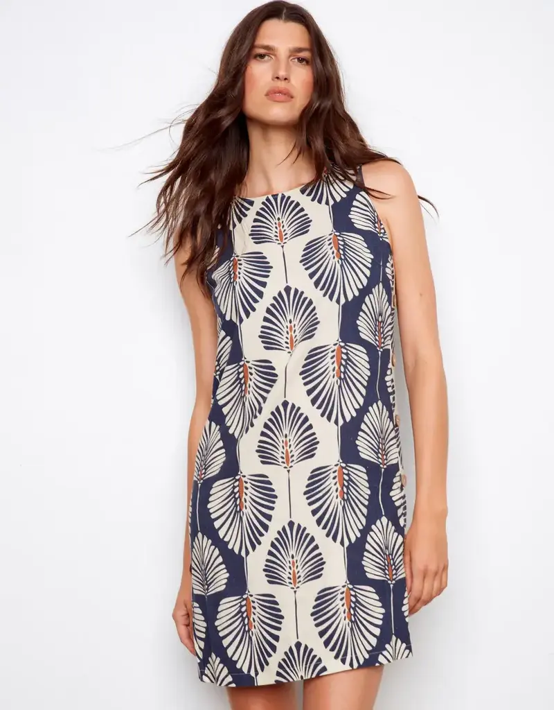 Charlie B Sleeveless Linen Blend Dress