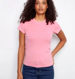Charlie B Tencel Ribbed Crew Tee