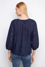 Charlie B Cotton Eyelet Blouse
