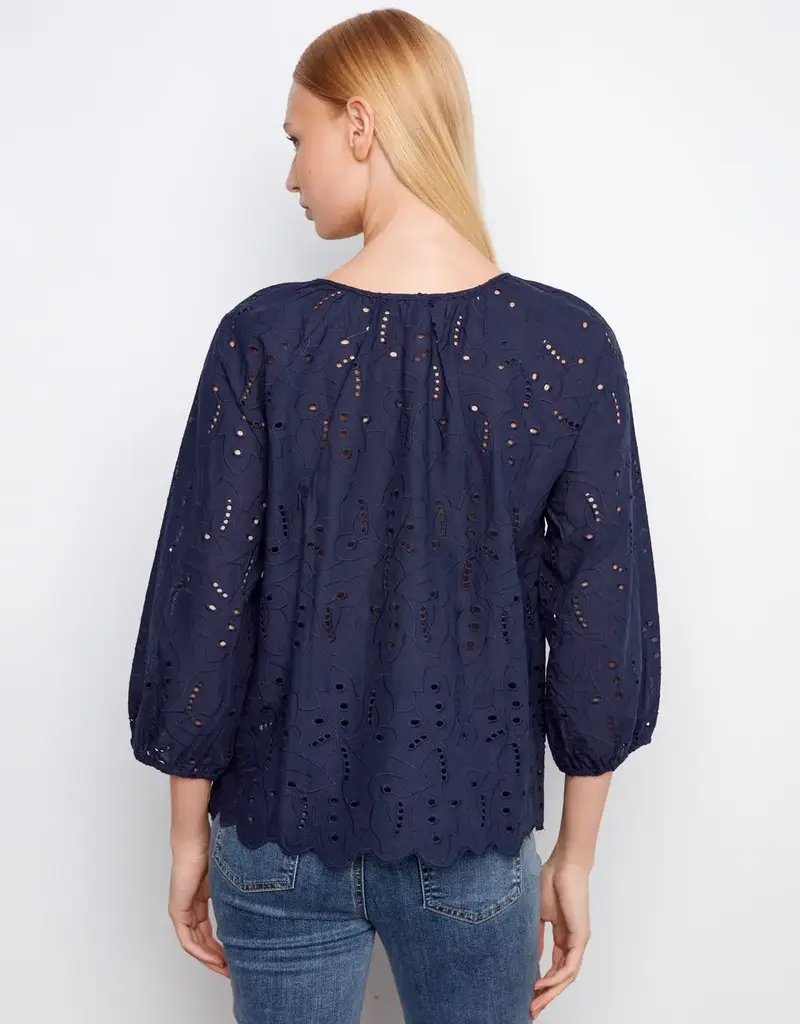 Charlie B Cotton Eyelet Blouse