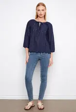 Charlie B Cotton Eyelet Blouse