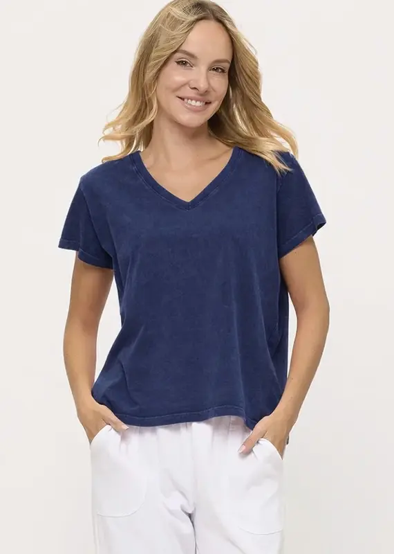 Cotton Lani V-Neck Tee
