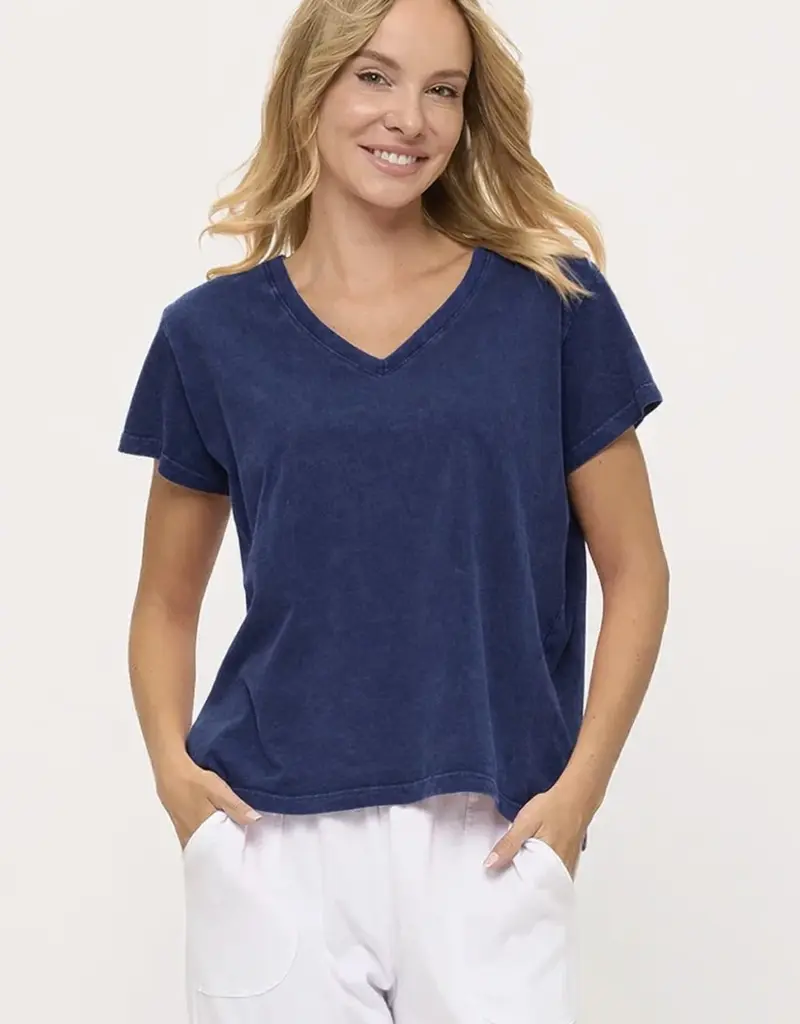 Cotton Lani V-Neck Tee