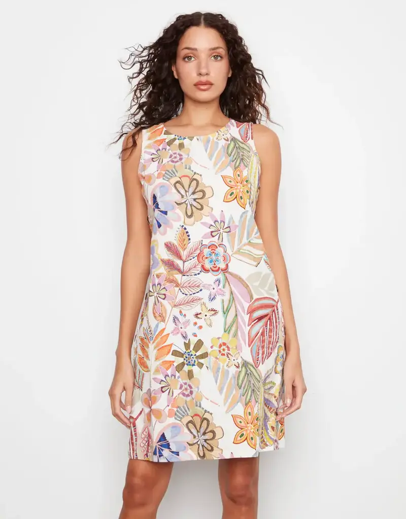 Charlie B Sleeveless Linen Blend Dress