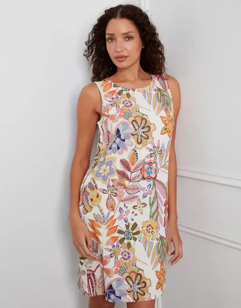 Charlie B Sleeveless Linen Blend Dress