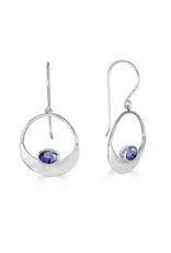 Morningflower Retro Crescent Dangle Earrings