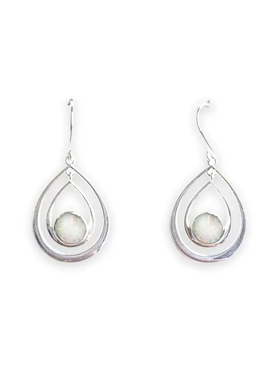 Morningflower Double Teardrop Earrings