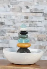Garden Age Supply Glass Cairn Water Fountain