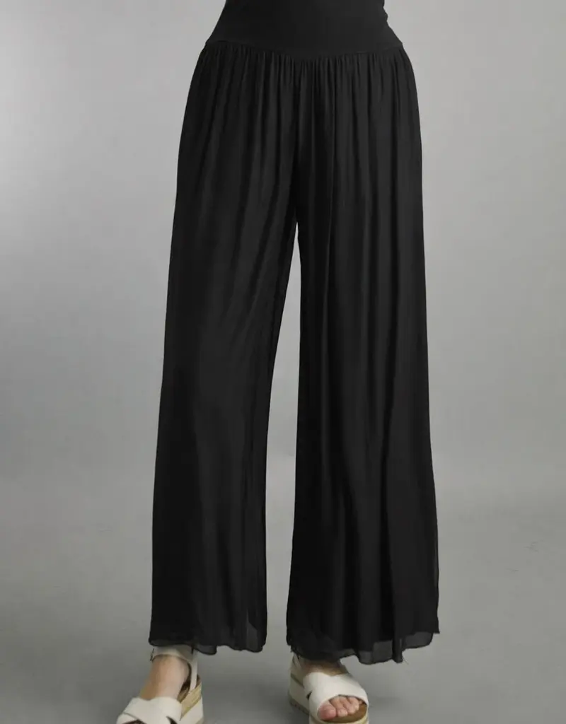 Tempo Paris Side Slit Silk Pants