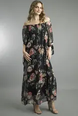 Tempo Paris Floral Silk Dress