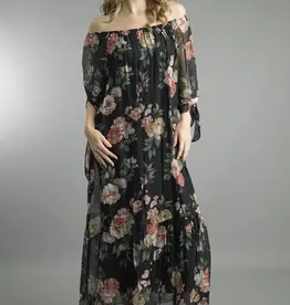 Tempo Paris Floral Silk Dress