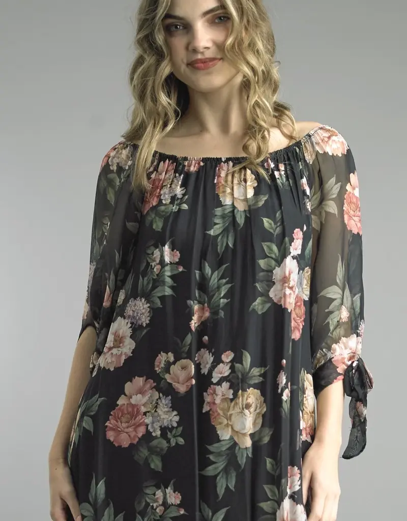 Tempo Paris Floral Silk Dress