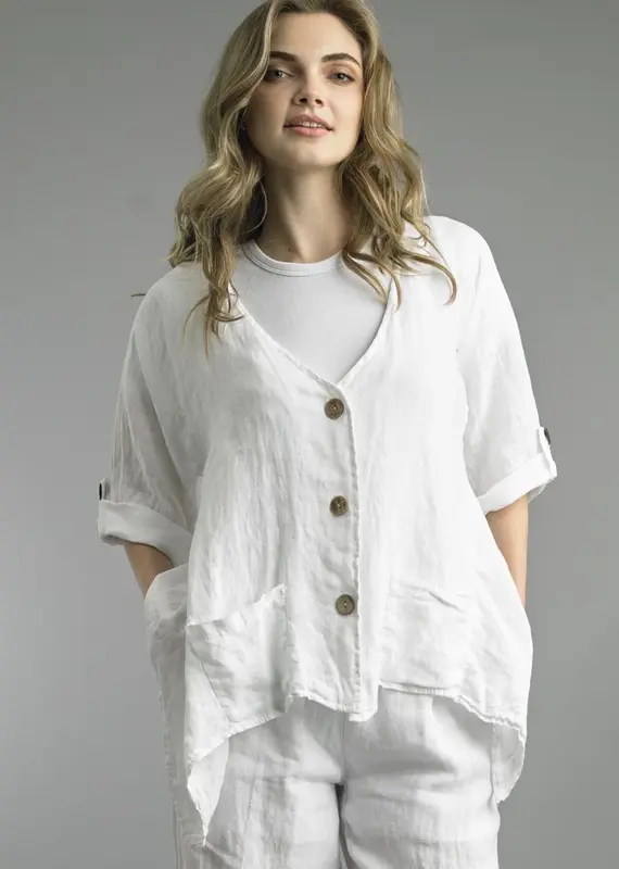 Tempo Paris Three Button Top