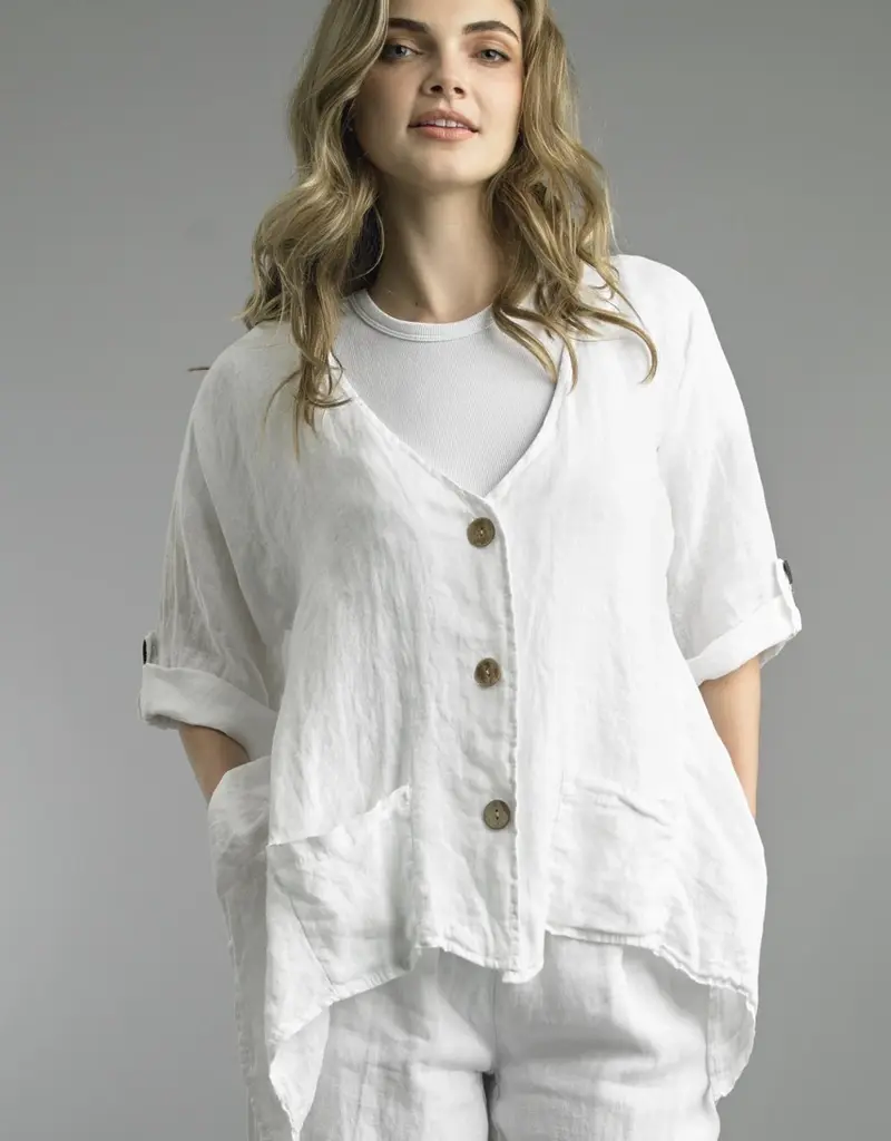 Tempo Paris Three Button Top