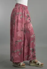 Tempo Paris Floral Linen Wide Leg Pants