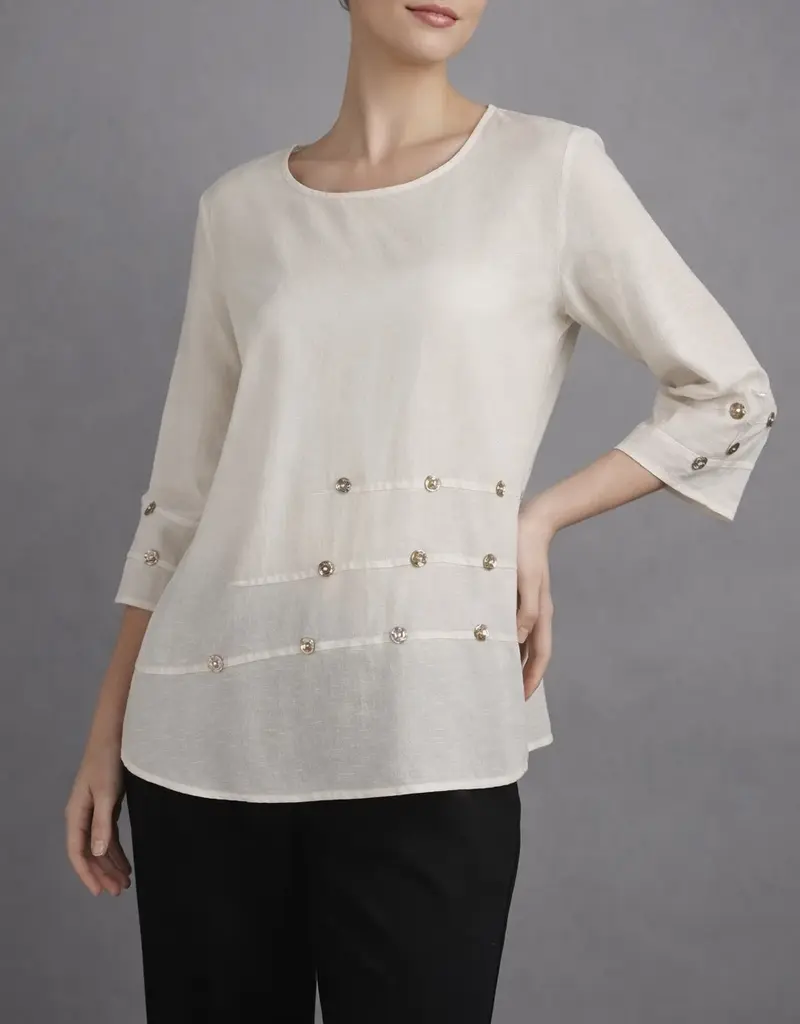 Toofan Button Detail Top