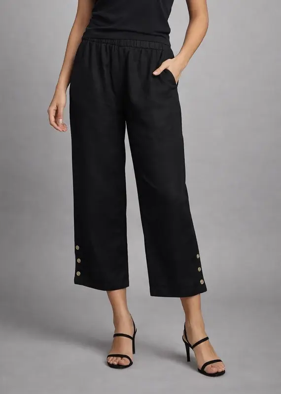 Toofan Side Button Capri Pants