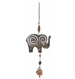 Moksha Curly Elephant Bell Chime