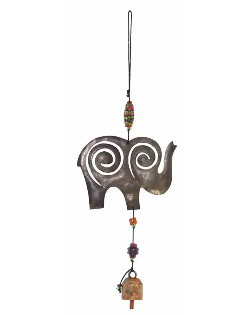 Moksha Curly Elephant Bell Chime