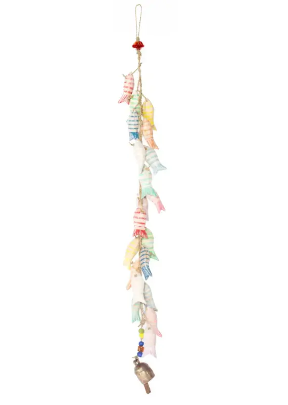 Moksha Many Striped Fish Bell Garland
