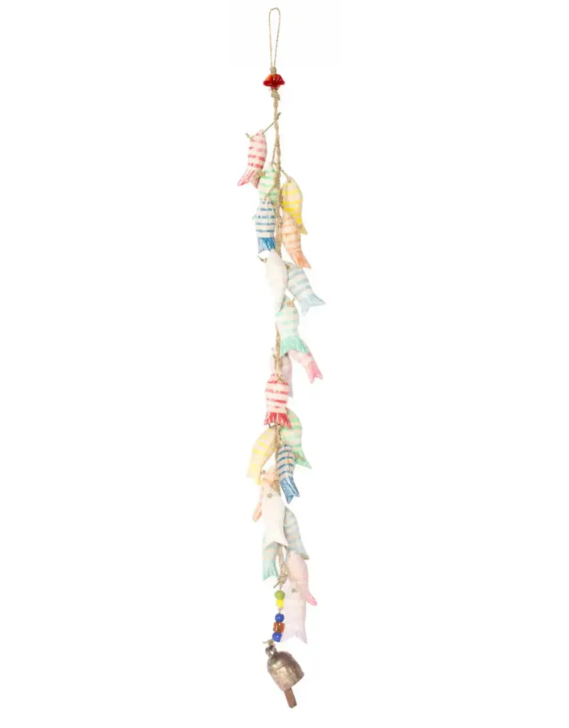 Moksha Many Striped Fish Bell Garland