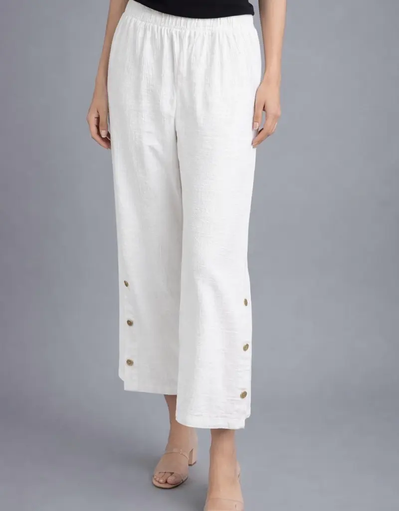 Toofan Button Detail Capri Pants