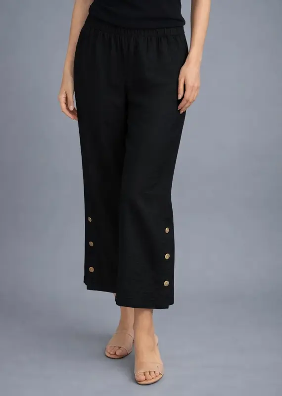 Toofan Button Detail Capri Pants