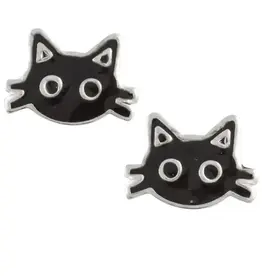 Tomas Black Kitty Faces Stud Earrings