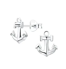 Tomas Silver Anchor Stud Earrings