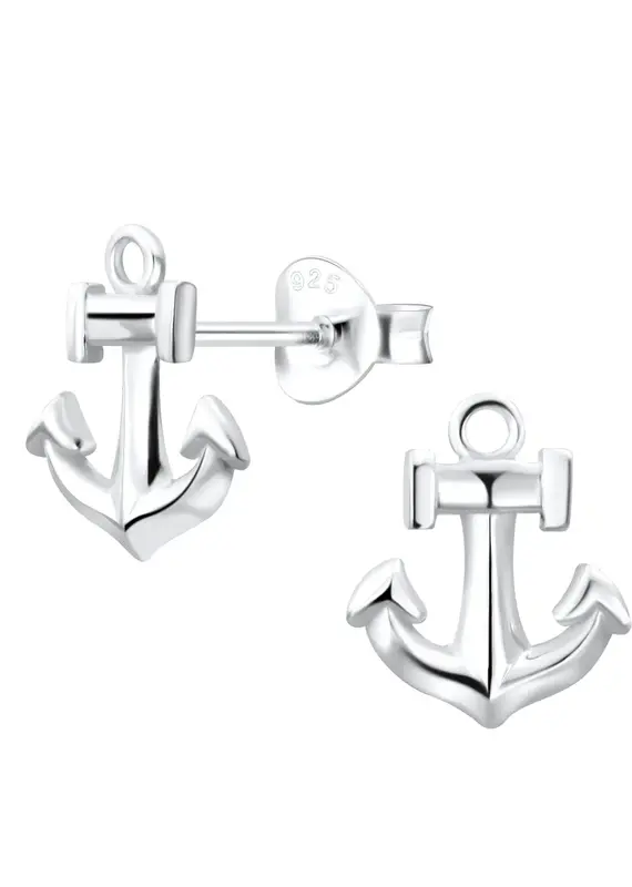 Tomas Silver Anchor Stud Earrings