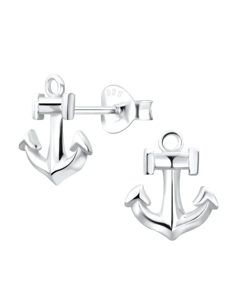 Tomas Silver Anchor Stud Earrings