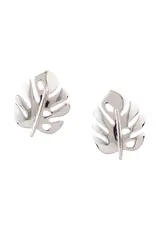 Tomas Monstera Leaf Stud Earrings