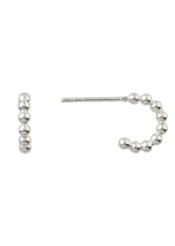 Tomas Ball Beaded Post Hoop Earrings