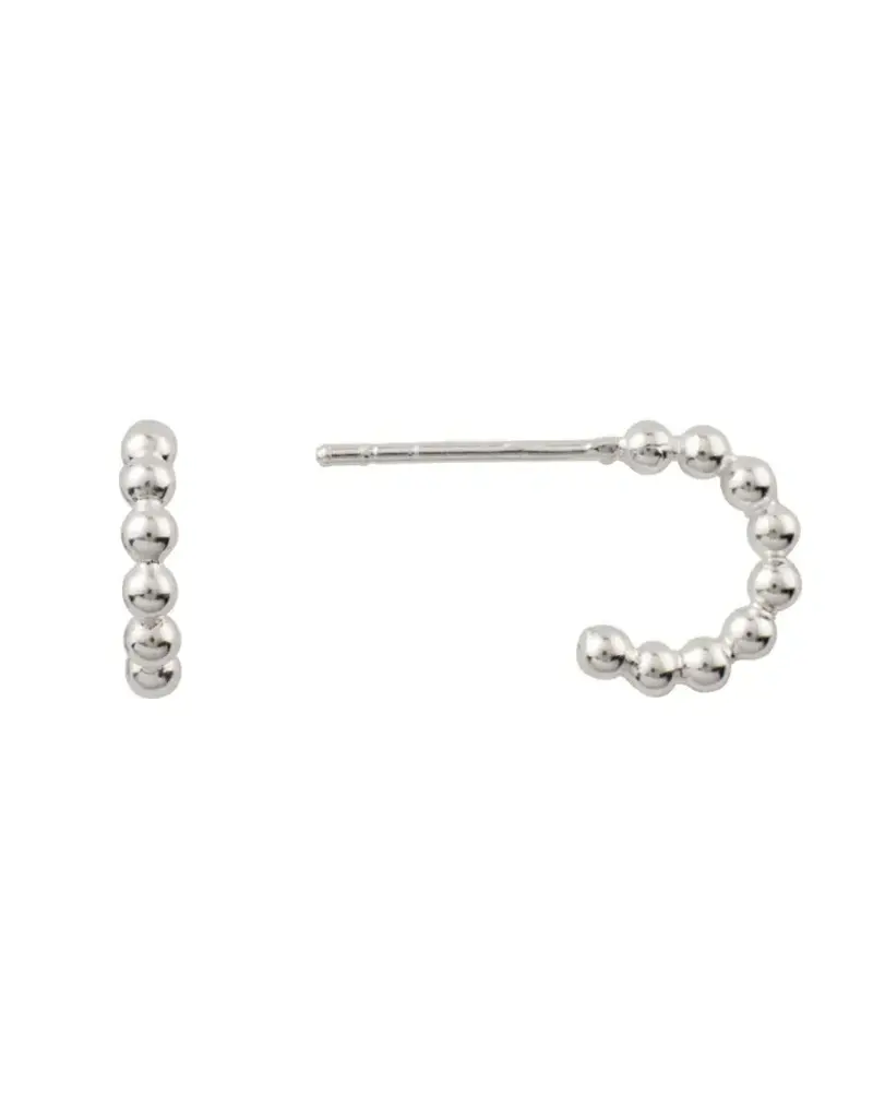 Tomas Ball Beaded Post Hoop Earrings