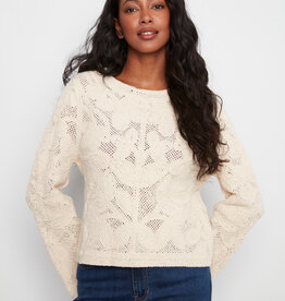 Charlie B Long Sleeve Crochet Reversible Cardigan